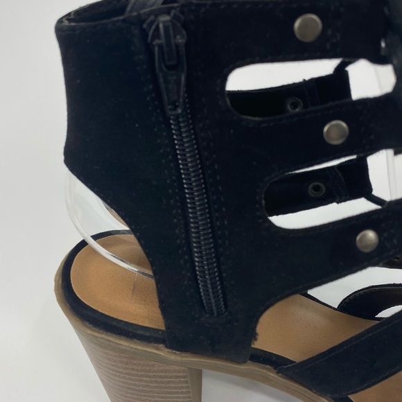 DV by Dolce Vita | Black Suede Lace Up Sandals - Picture 9 of 12